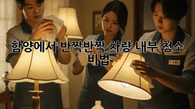함양에서 ✨반짝반짝✨ 차량 내부 청소 비법! 🚗💨